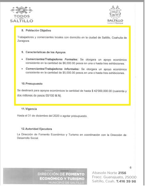 Echados pa'delante,la estrategia en Saltillo contra la pandemia.