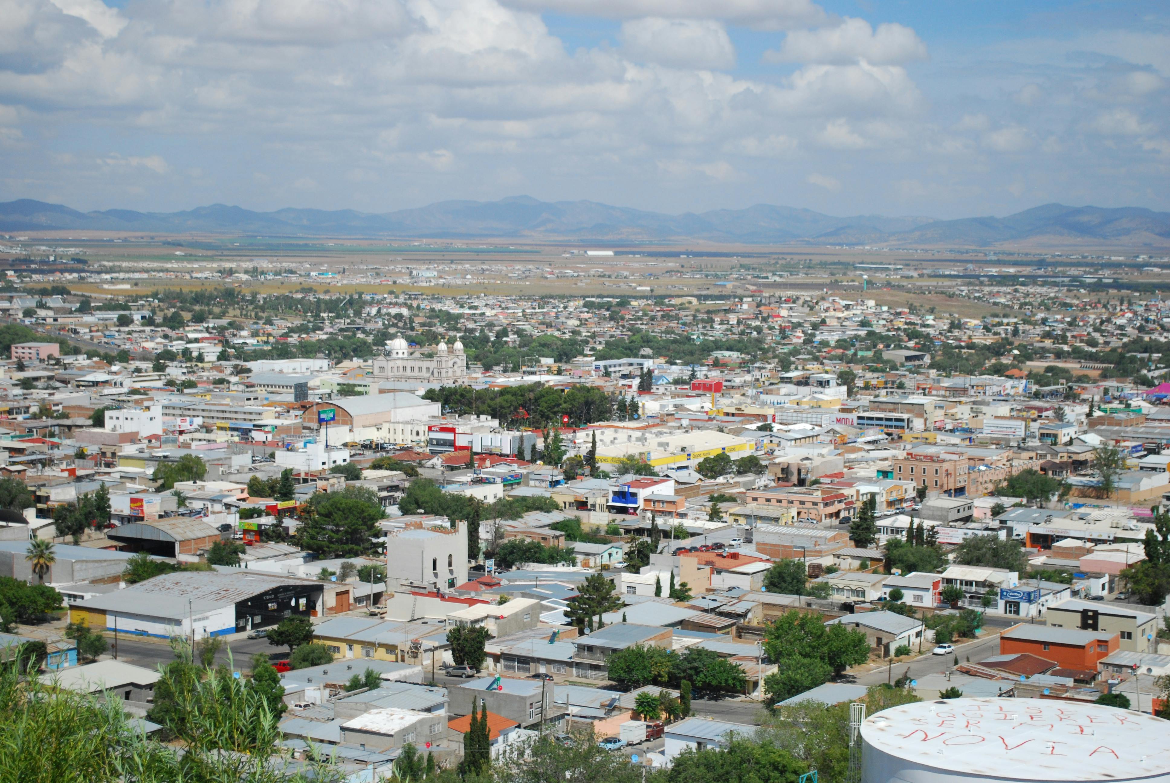 Foto panorámica de la ciudad de Cuauhtemoc.