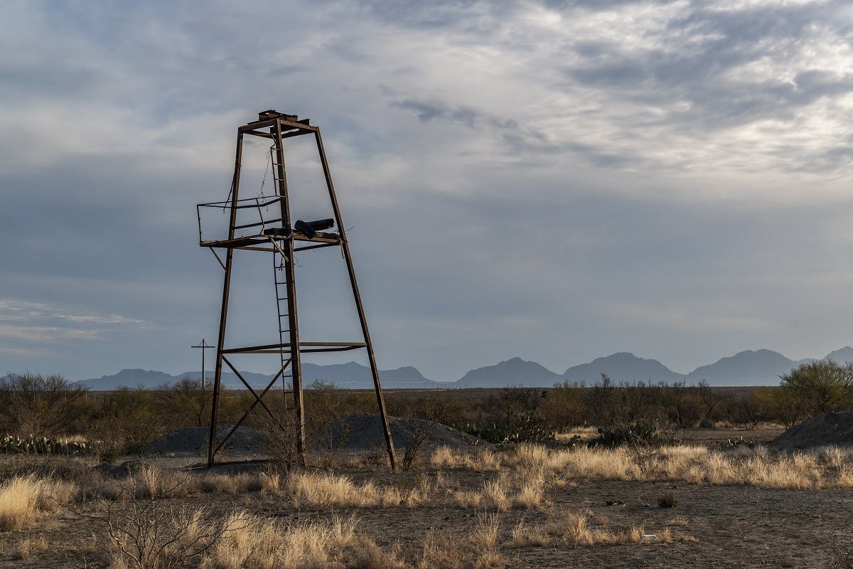 Estructura de pocito abandonado en el municipio de Múzquiz