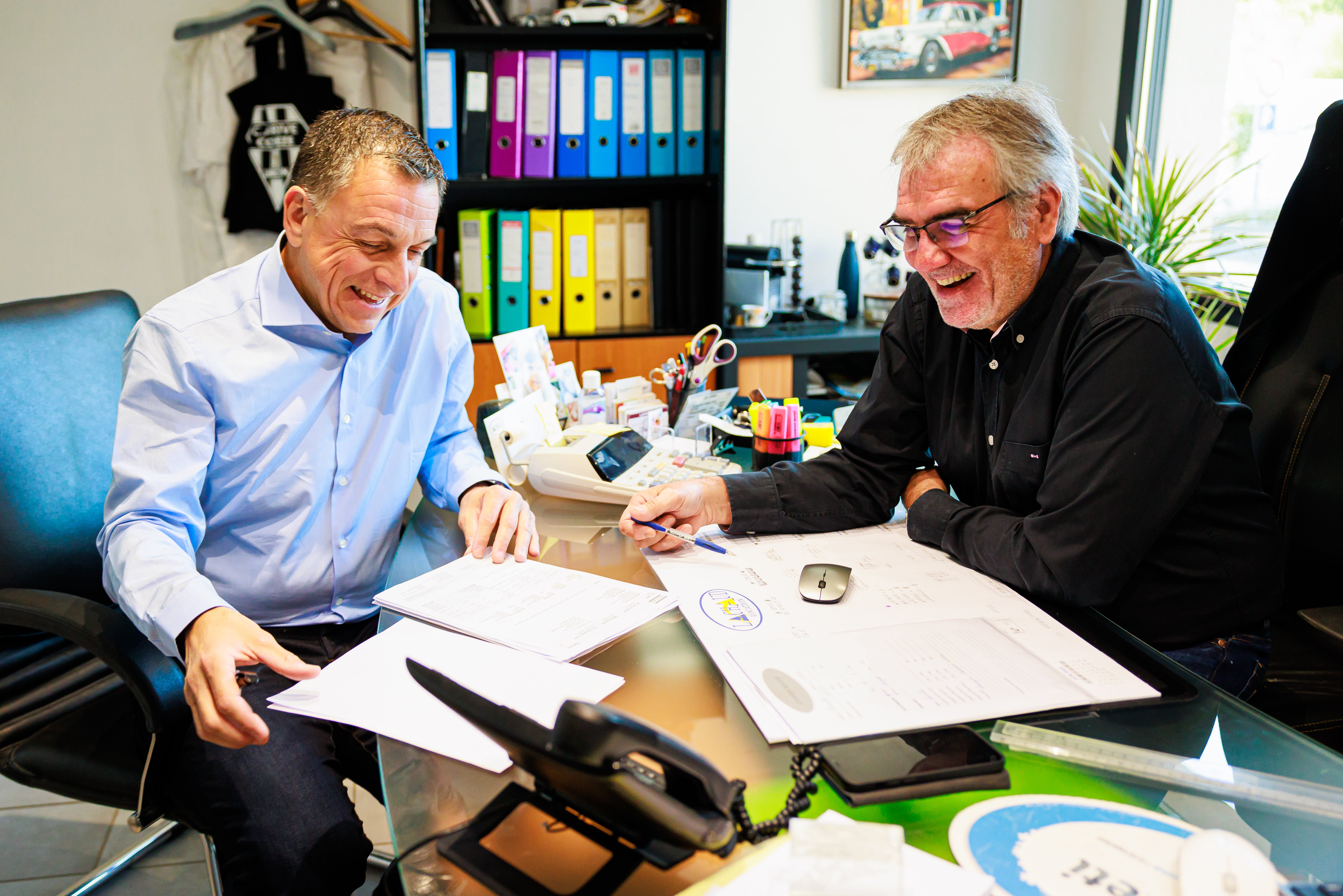 Reunion de travail en Mr Bordier et Mr Lachaud