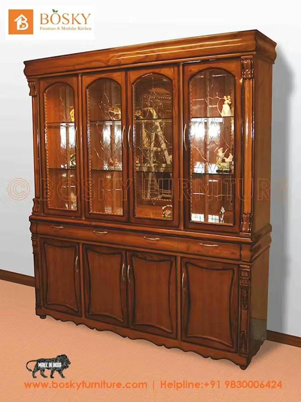 Image of a shining finish wooden furniture