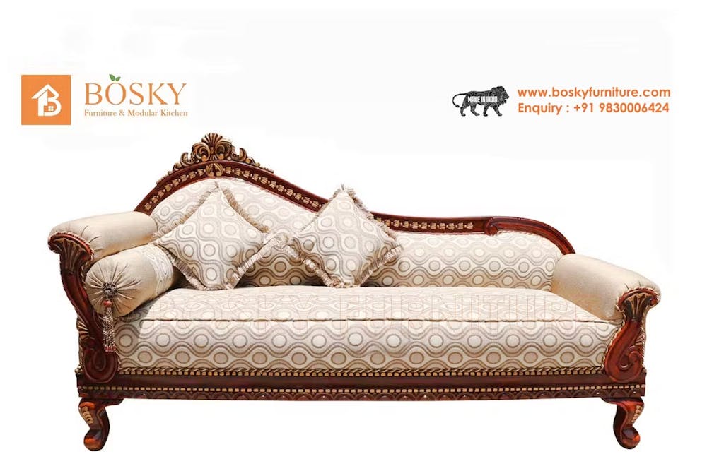 A king size designer arm resting sofa photo