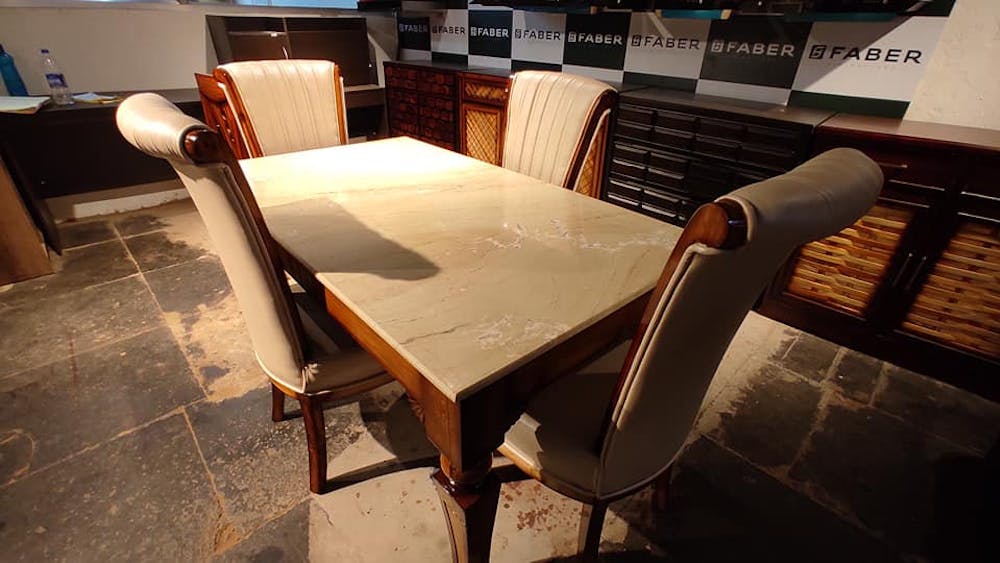 round glass dining table