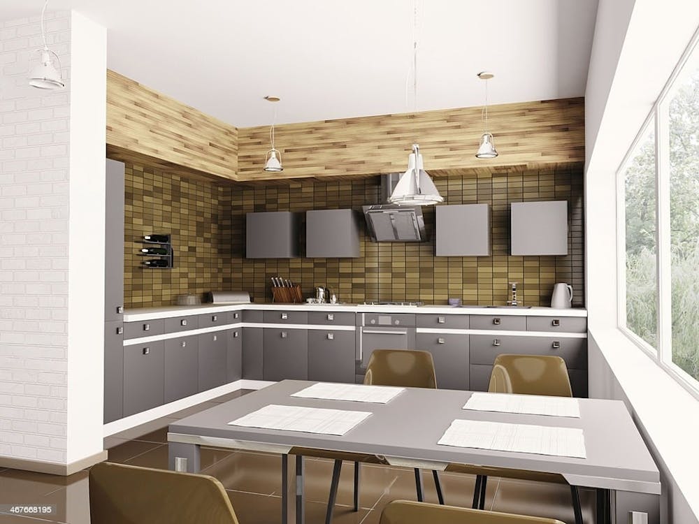 Simple kitchen design l shape