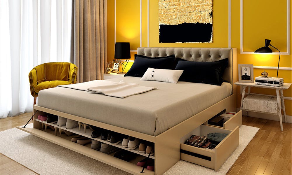 space saving bedroom design