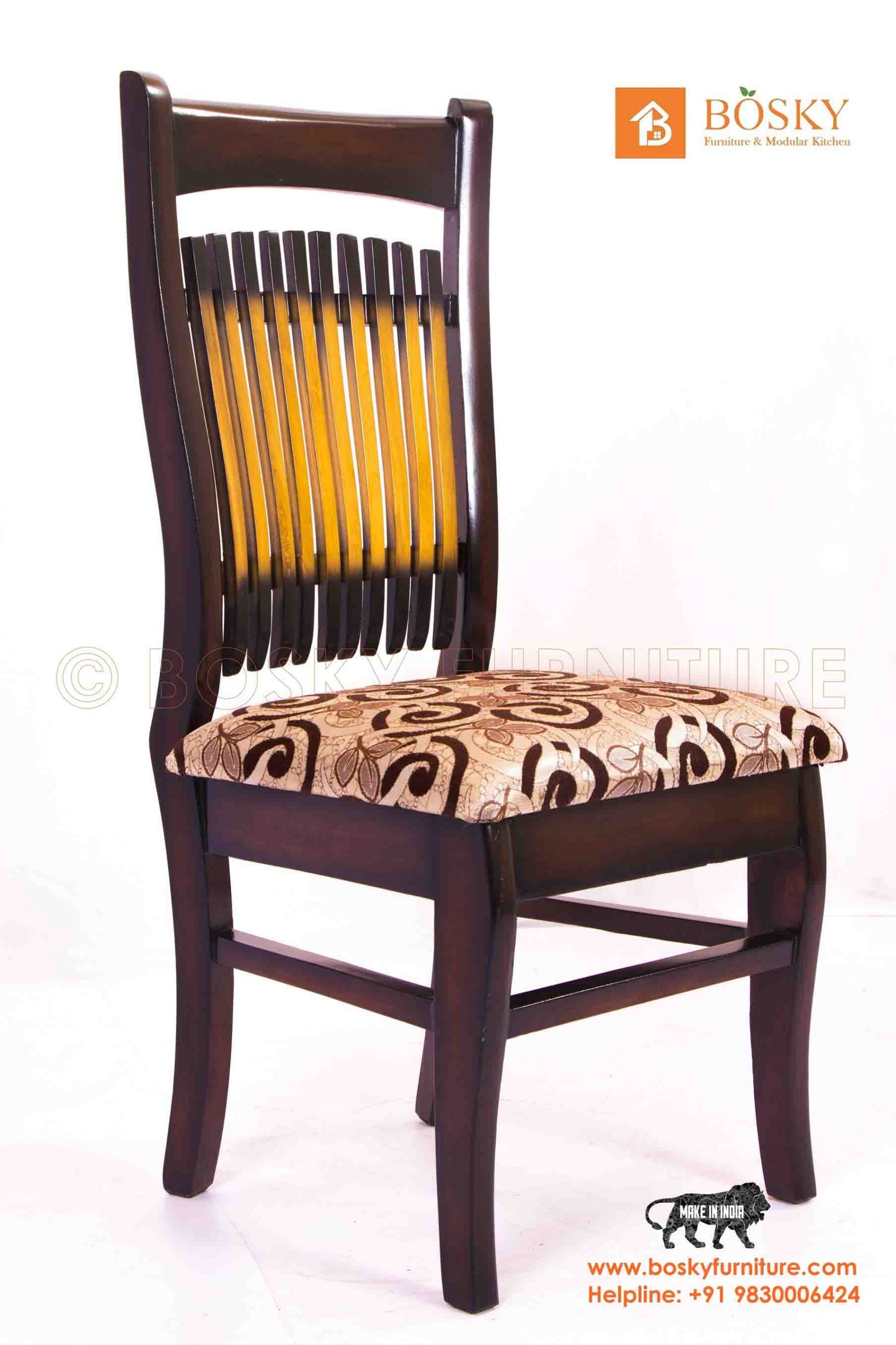 Get Comfortable Teak Wood Dining Chair Bosky Furniture