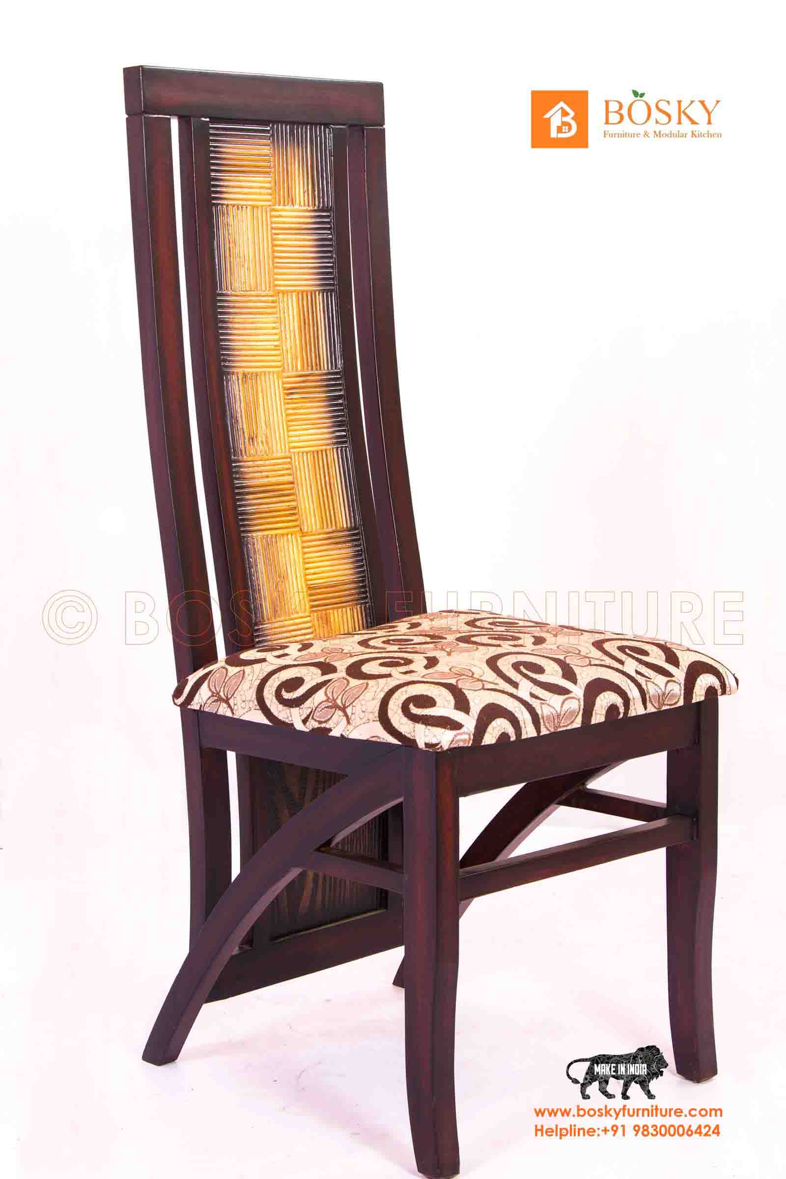 Get Comfortable Teak Wood Dining Chair Bosky Furniture