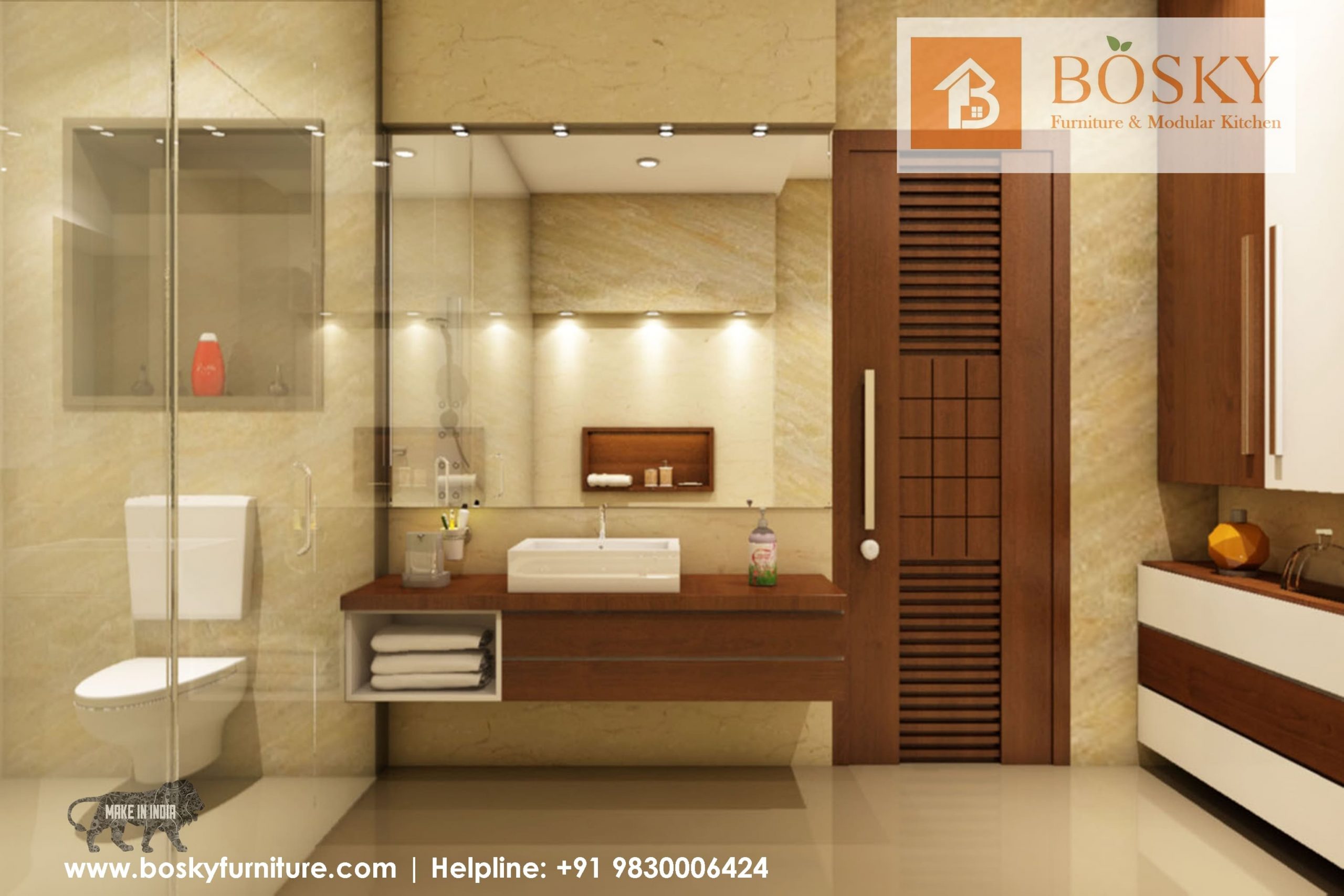 Luxury Bathroom Interior Design Kolkata (6)