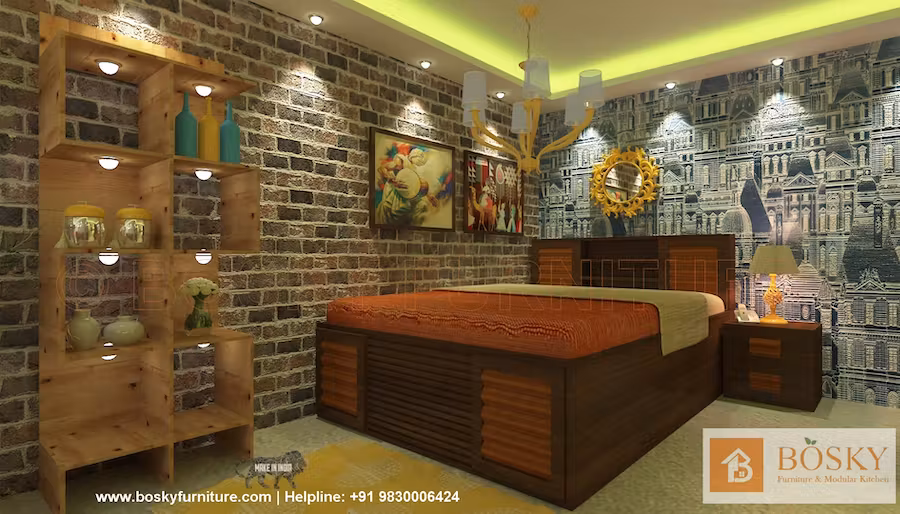 small bedroom with storage ideas