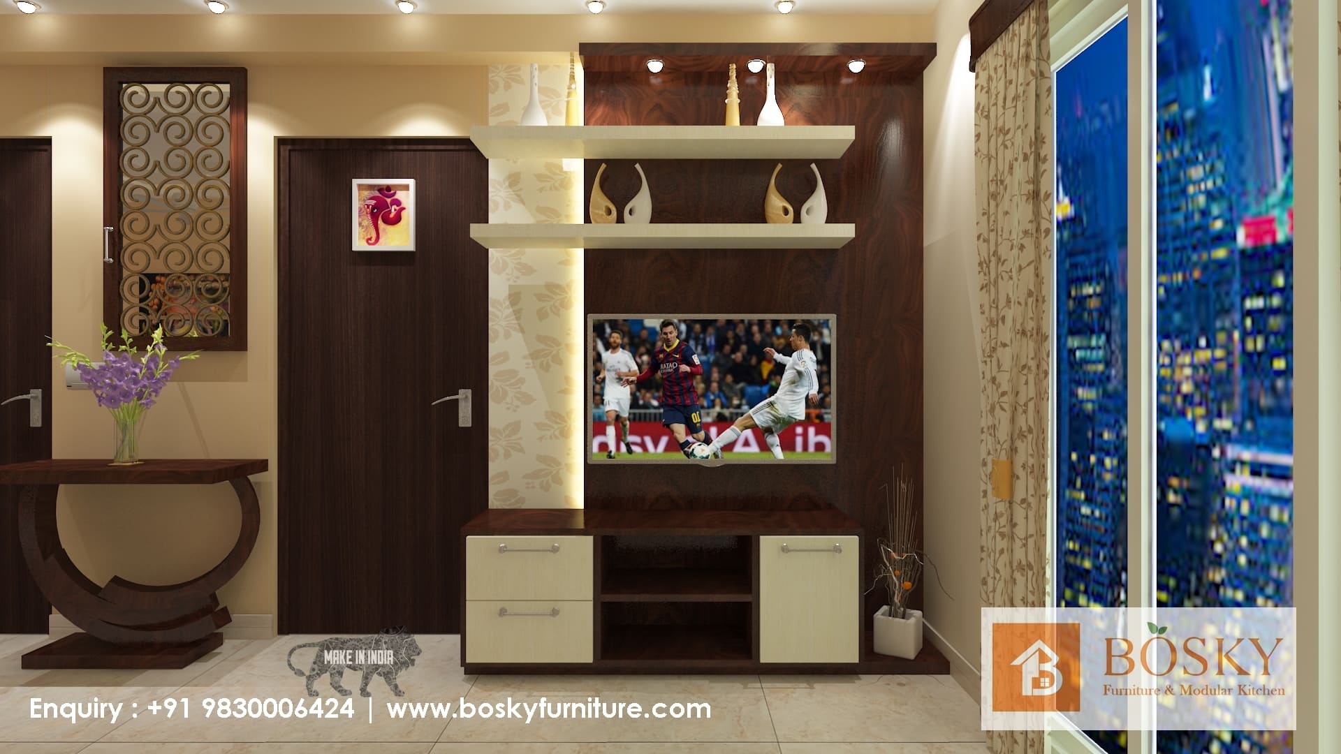 TV stand interior design Kolkata