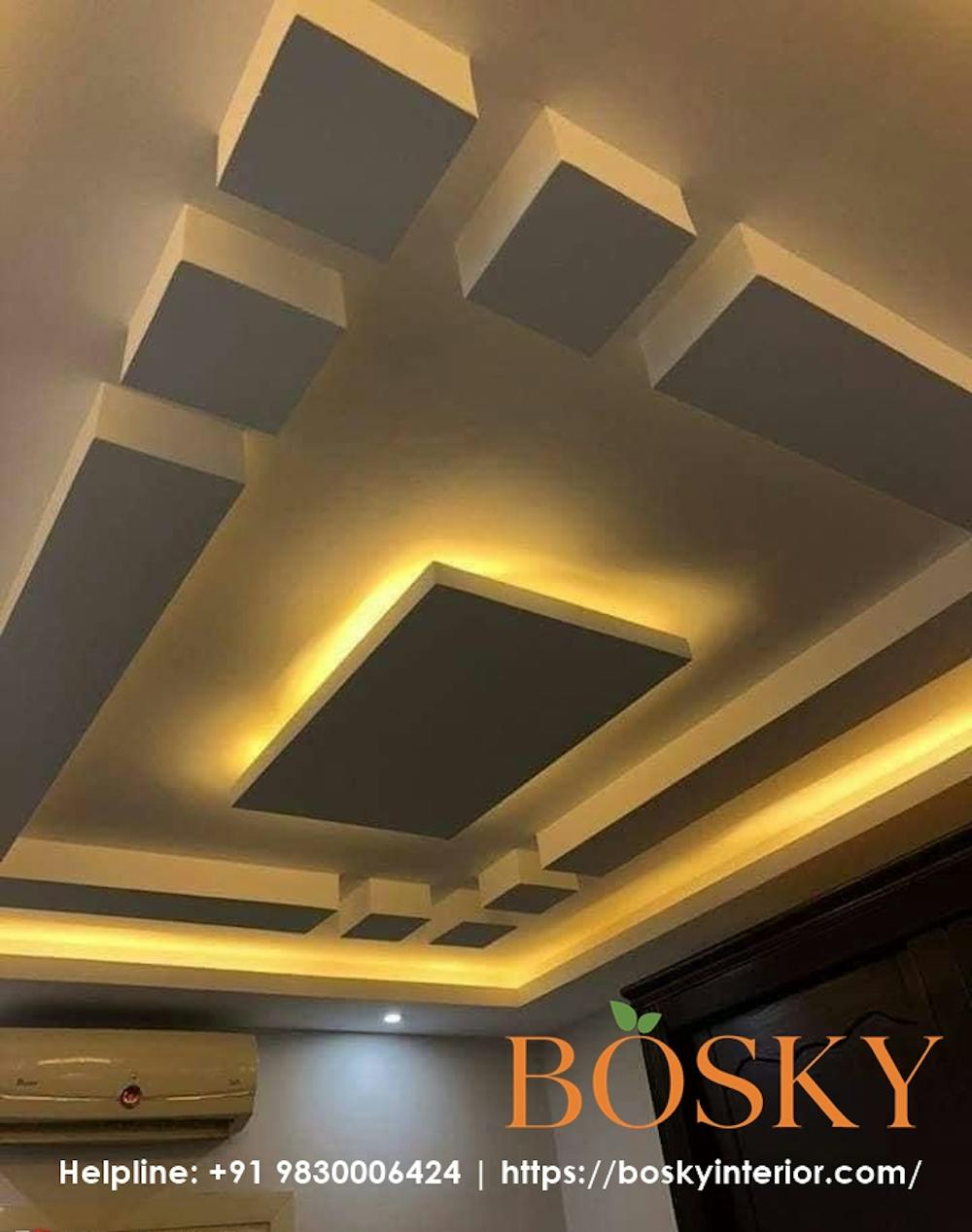Minimalistic False Ceiling | Bosky Interior