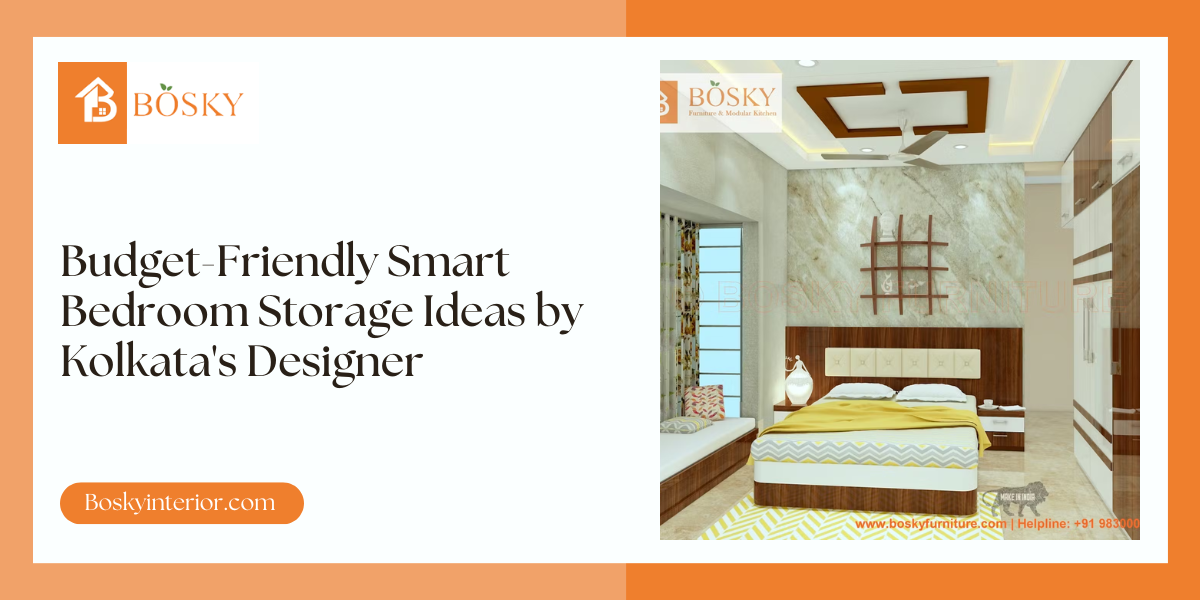 Budget-Friendly Smart Bedroom Storage Ideas by Kolkata's Designer - blog poster