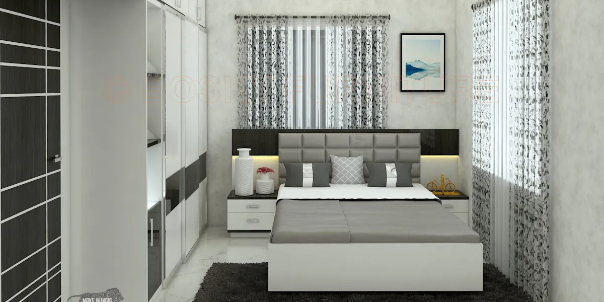 Unique Bedroom Interior Uddipa Condovile, Kolkata