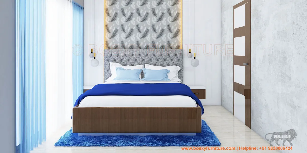 Latest Bedroom interior in Kolkata Nayabad: Bosky Interior