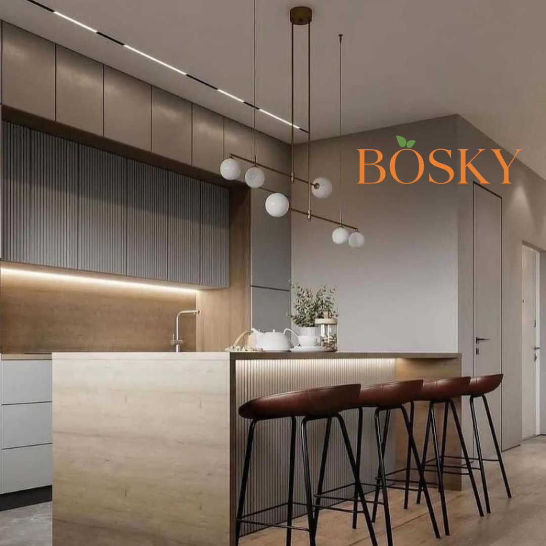 Residential luxury modular kitchen in Kolkata