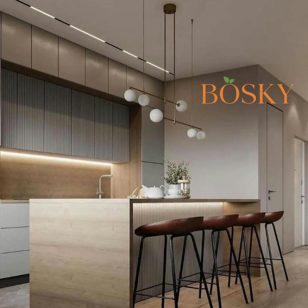 Residential luxury modular kitchen in Kolkata