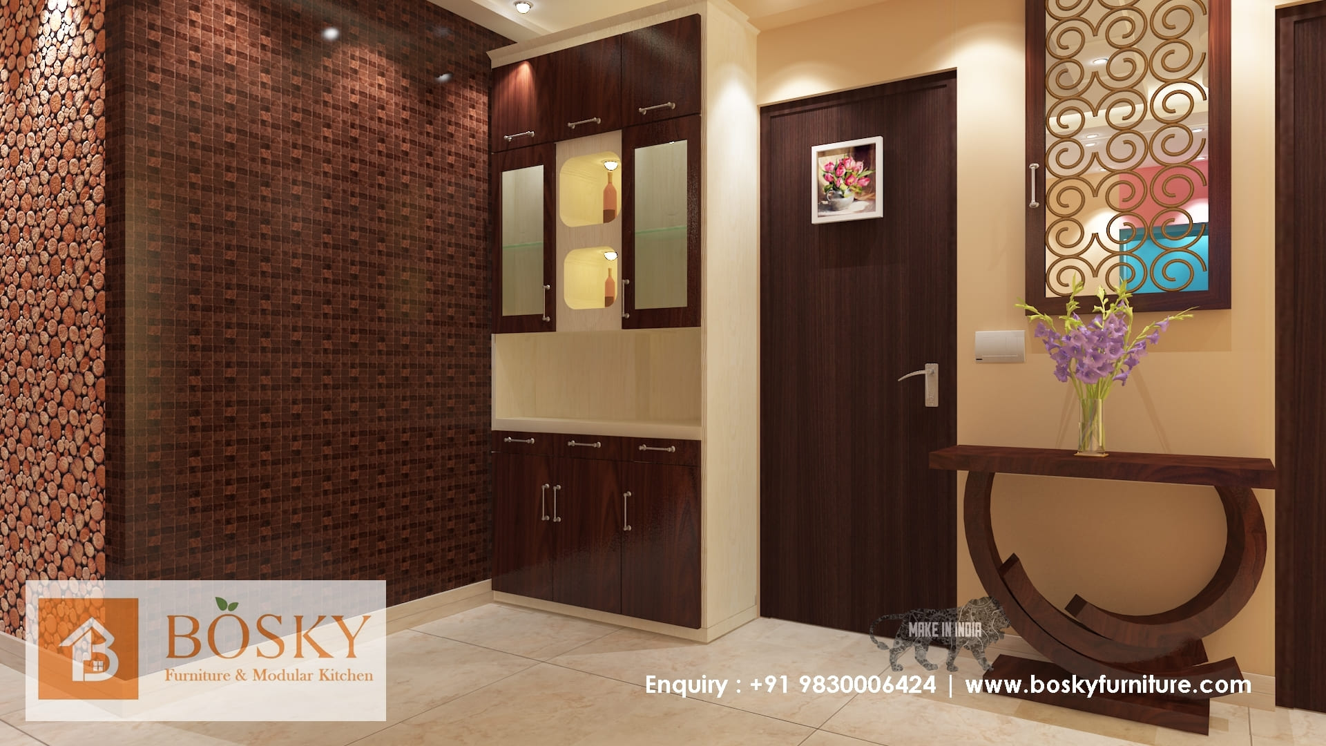 Sleek Space Saving Furniture | Bosky Interior Kolkata