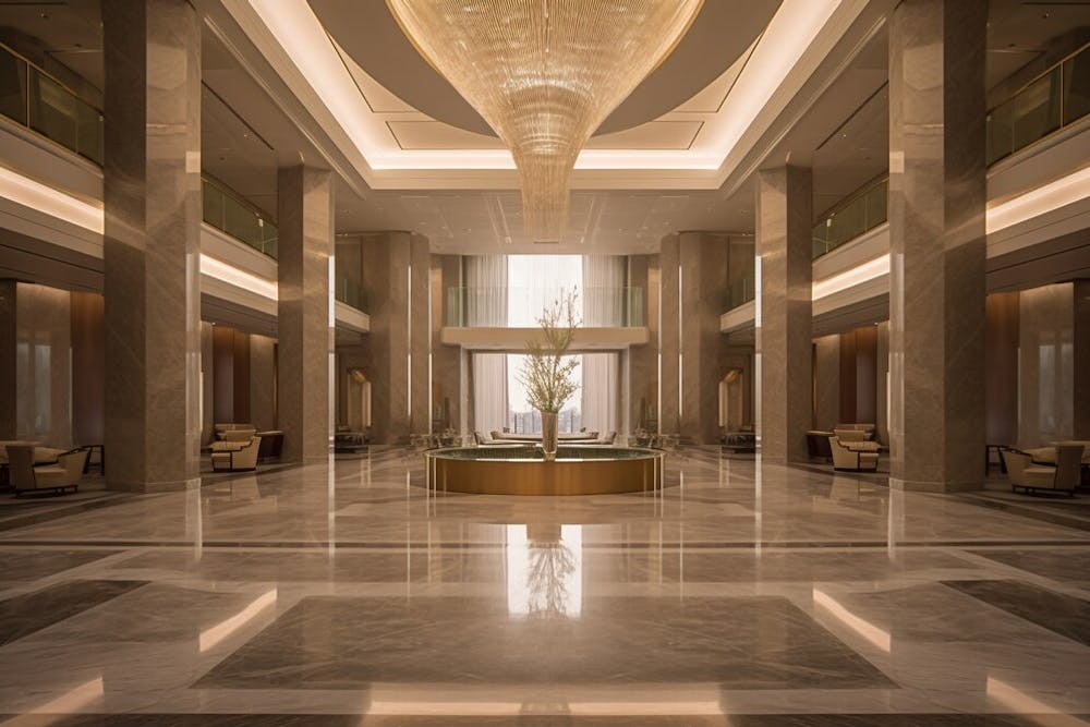 A chandelier hanging from the ceiling pic