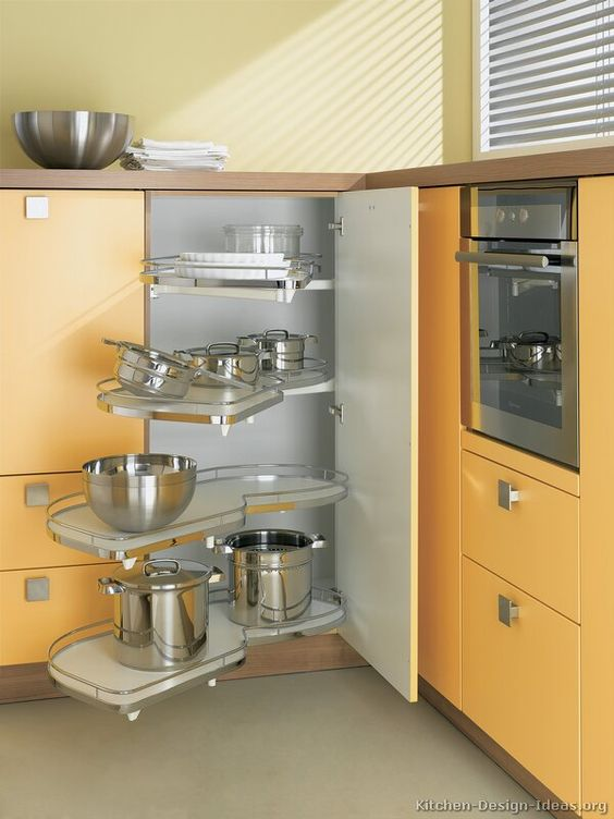 Corner trolley for kitchen design ideas