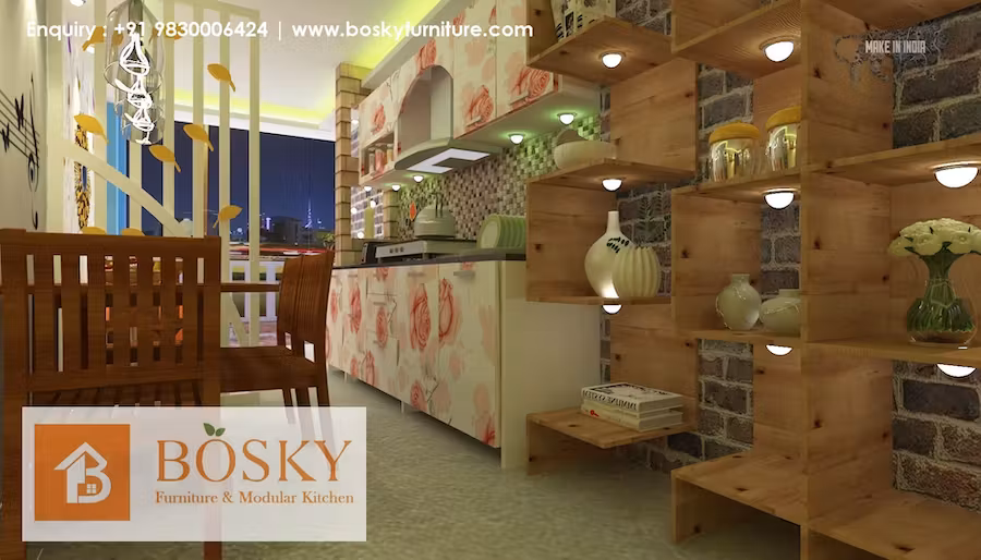 Wooden decor pic as designing of a room