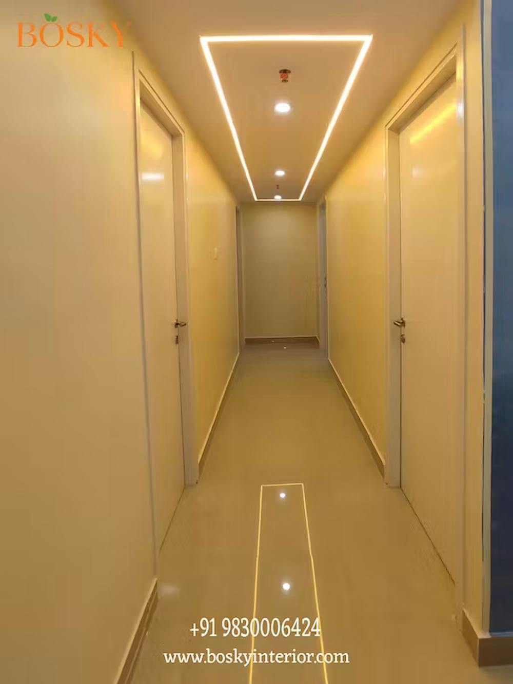 Passage uniform lighting for a modern home image