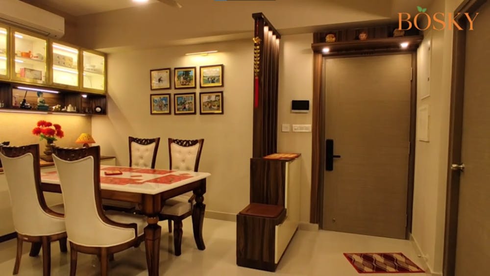 Bosky Interior Living cum Dining Room Area