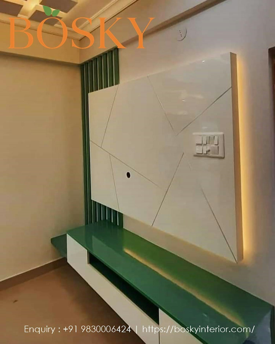 Bosky Interior TV Panel Design in Living Room