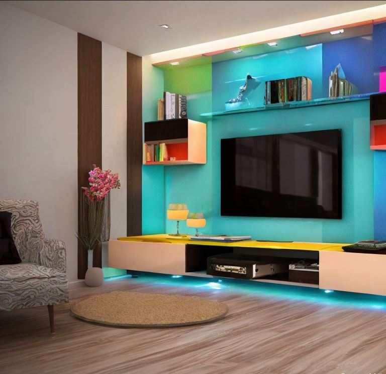 Modern TV Panel Design For Living Room