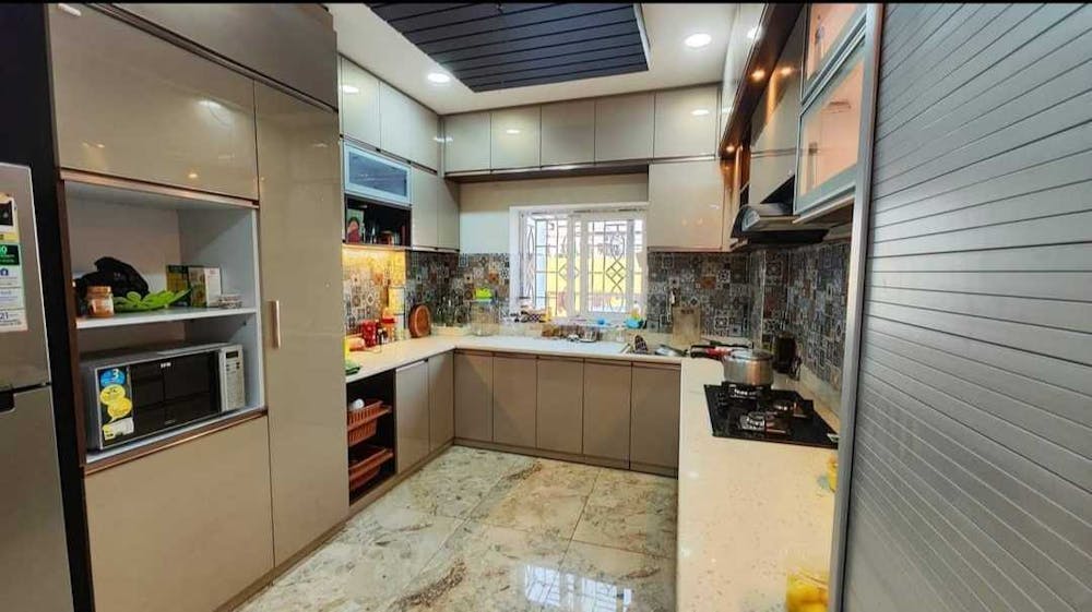 Contemporary modular kitchen space