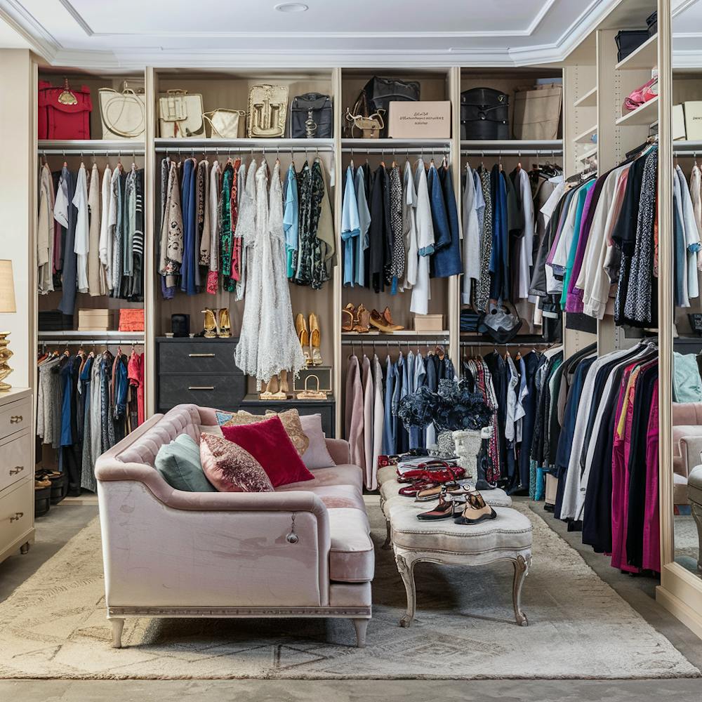 Walk in wardrobe for big bedroom pic