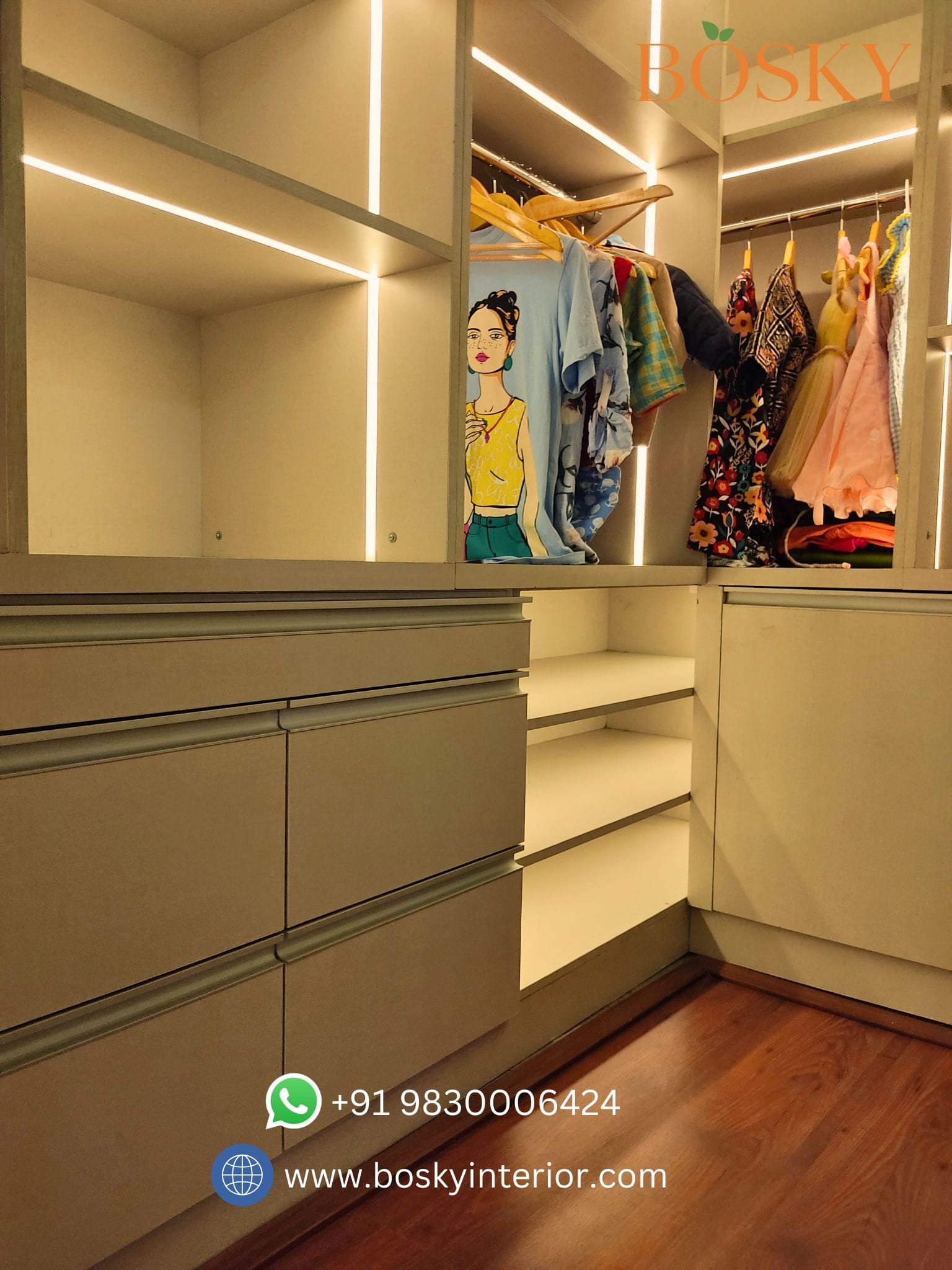 Walk in in-built wardrobe pic