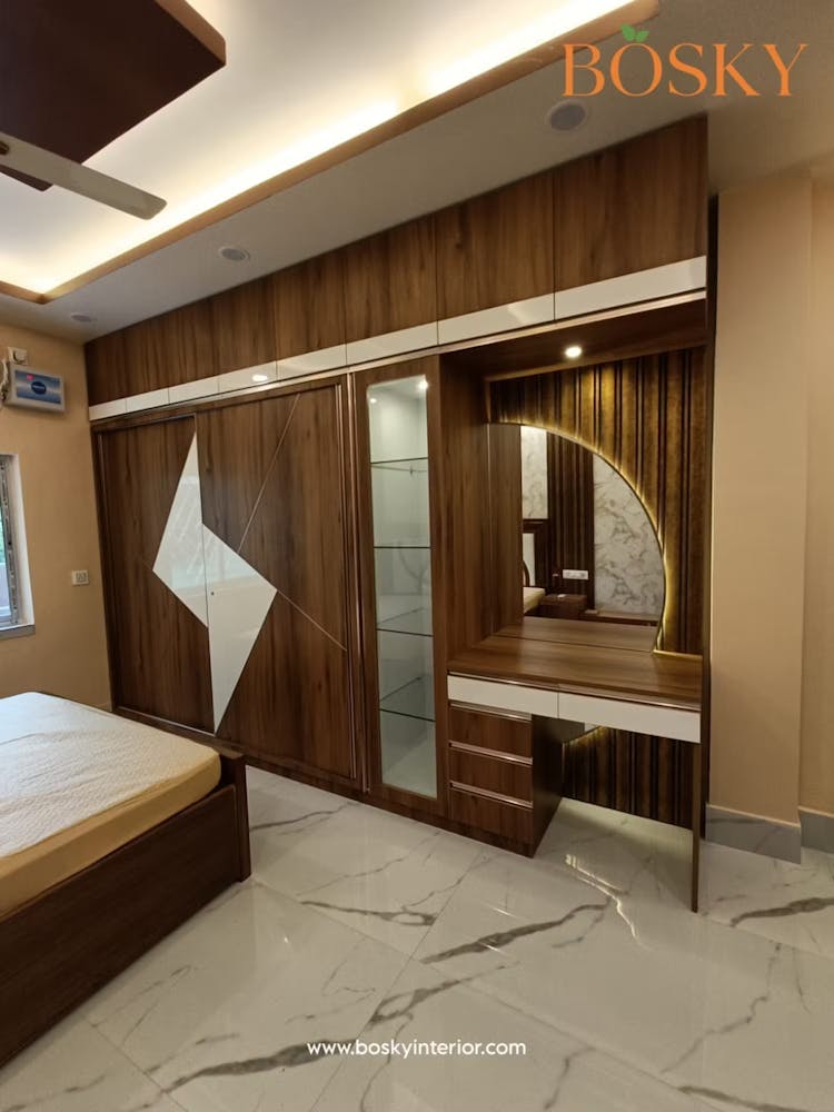 Wall mounted wardrobe type