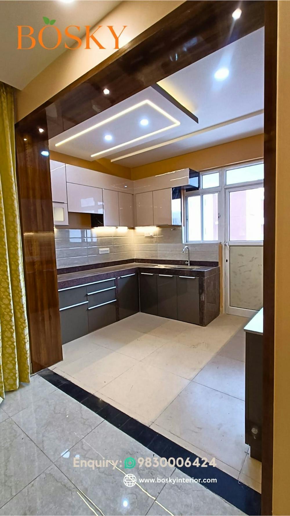 Small parallel kitchen design