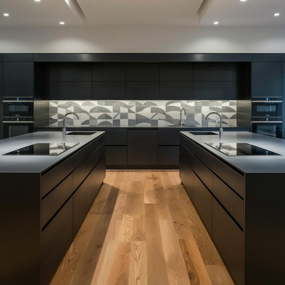 Long parallel kitchen idea