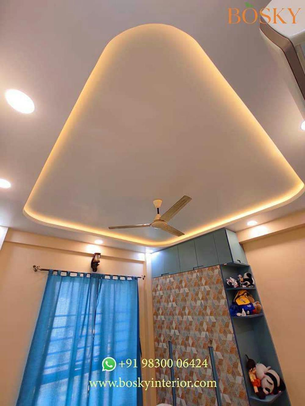 Using Gympsum and POP ceiling materials for bedroom