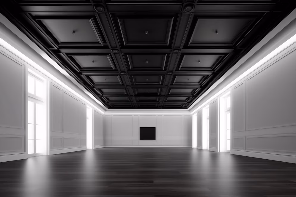 Metal finish false ceiling type 