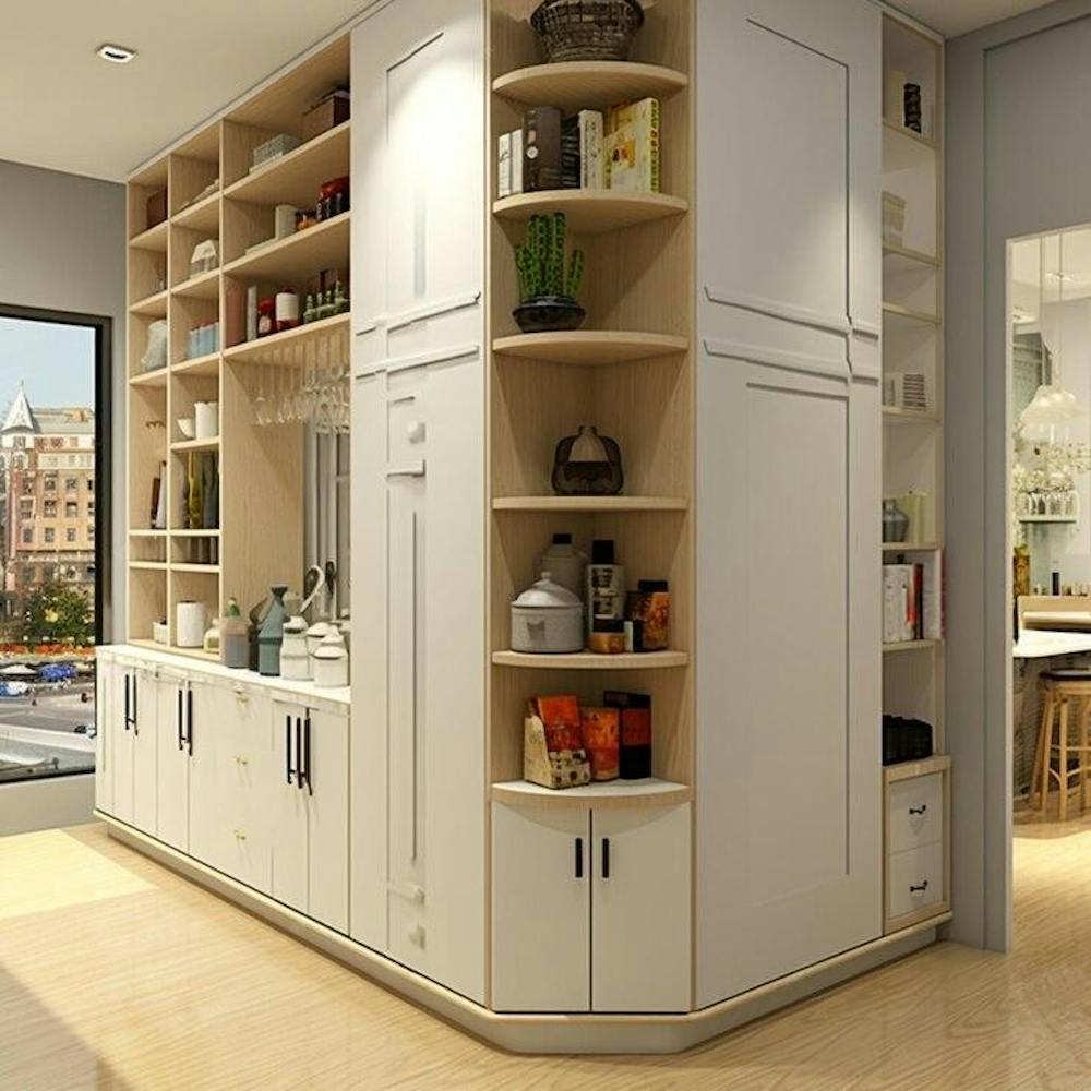 Floor to ceiling kitchen pantry unit design