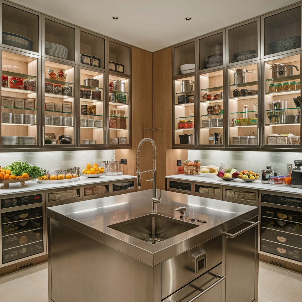 Huge kitchen cabinet pantry unit