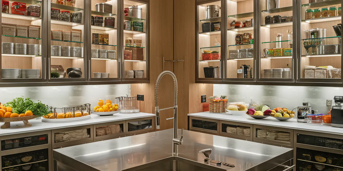 Huge kitchen cabinet pantry unit