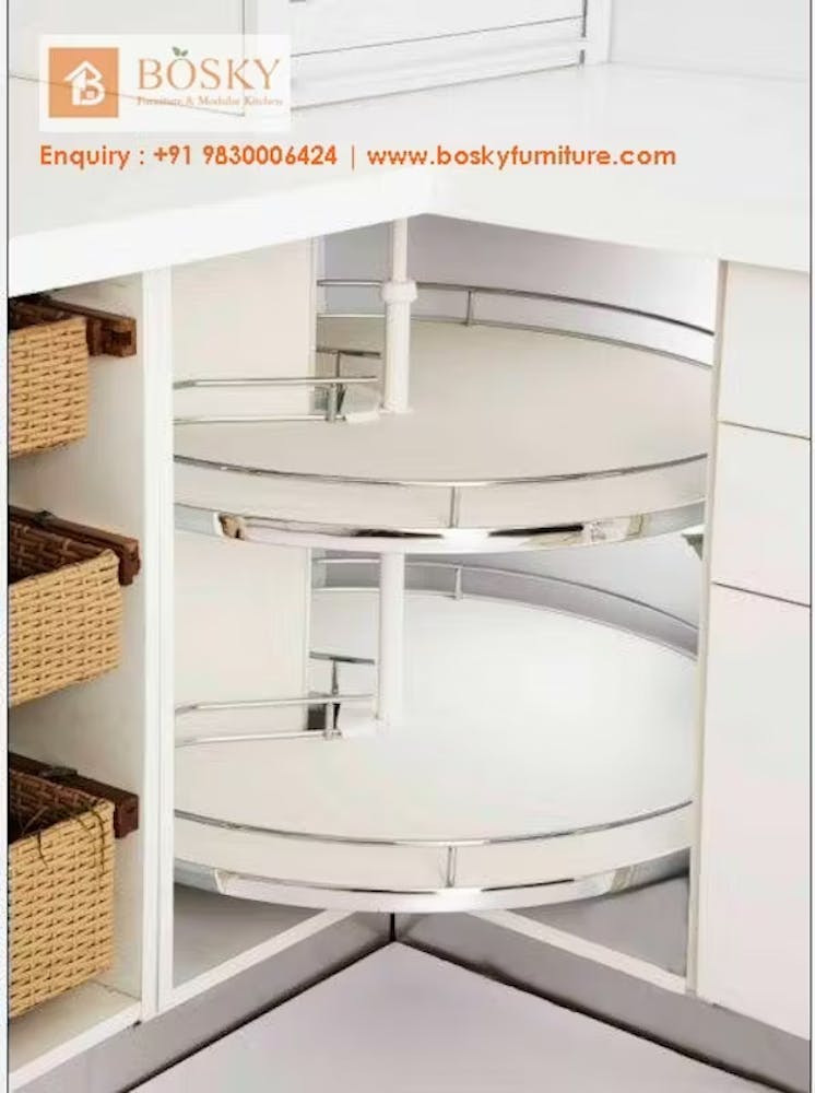 Kitchen pantry unit in white