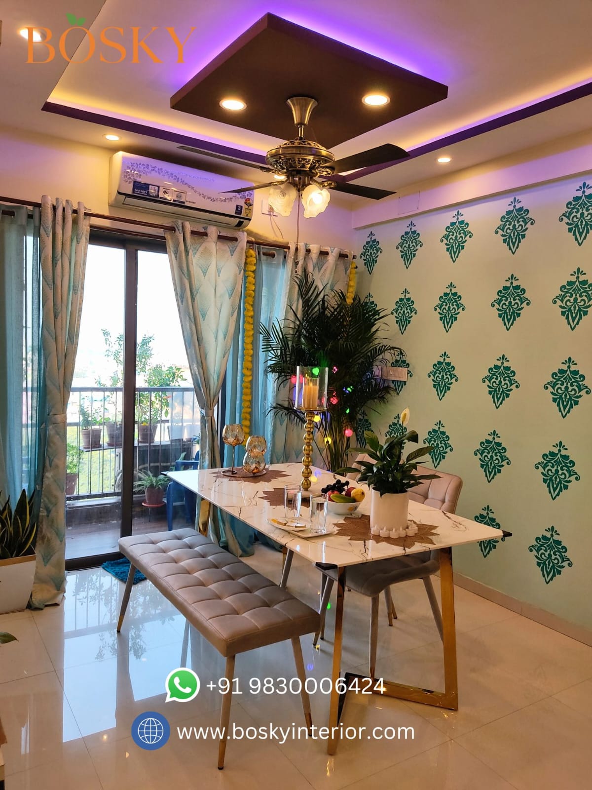 Living Room interior Design in Kolkata