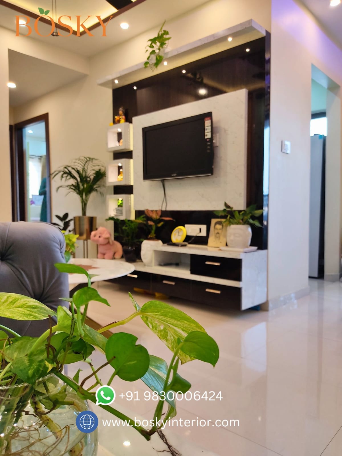 Living Room Interior design in Kolkata