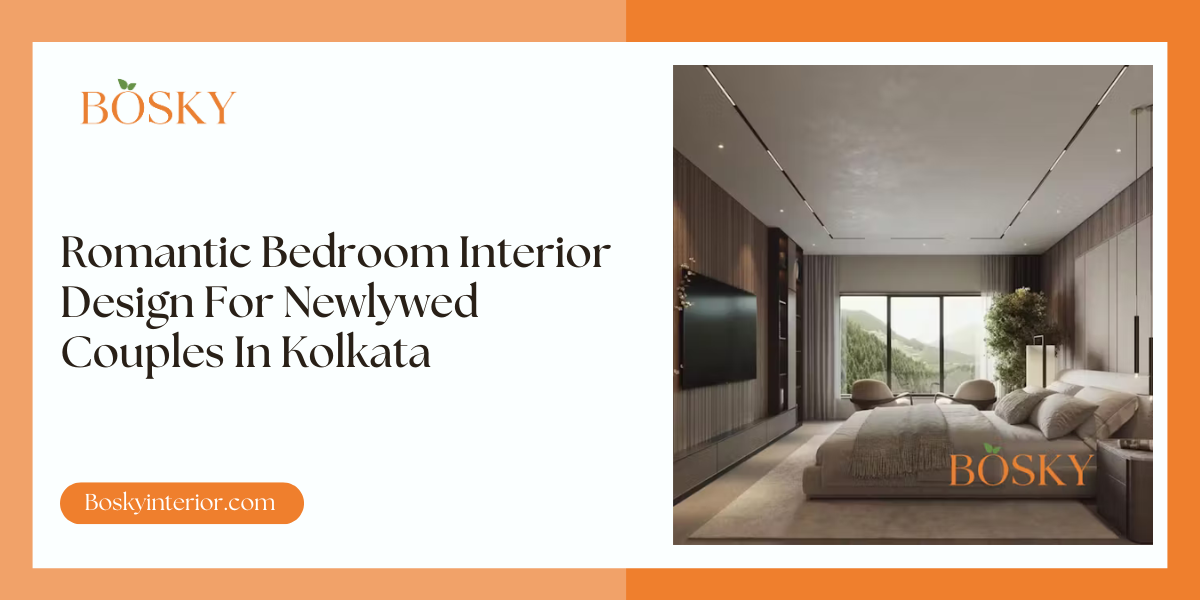 Romantic Bedroom Interior Design For Newlywed Couples In Kolkata