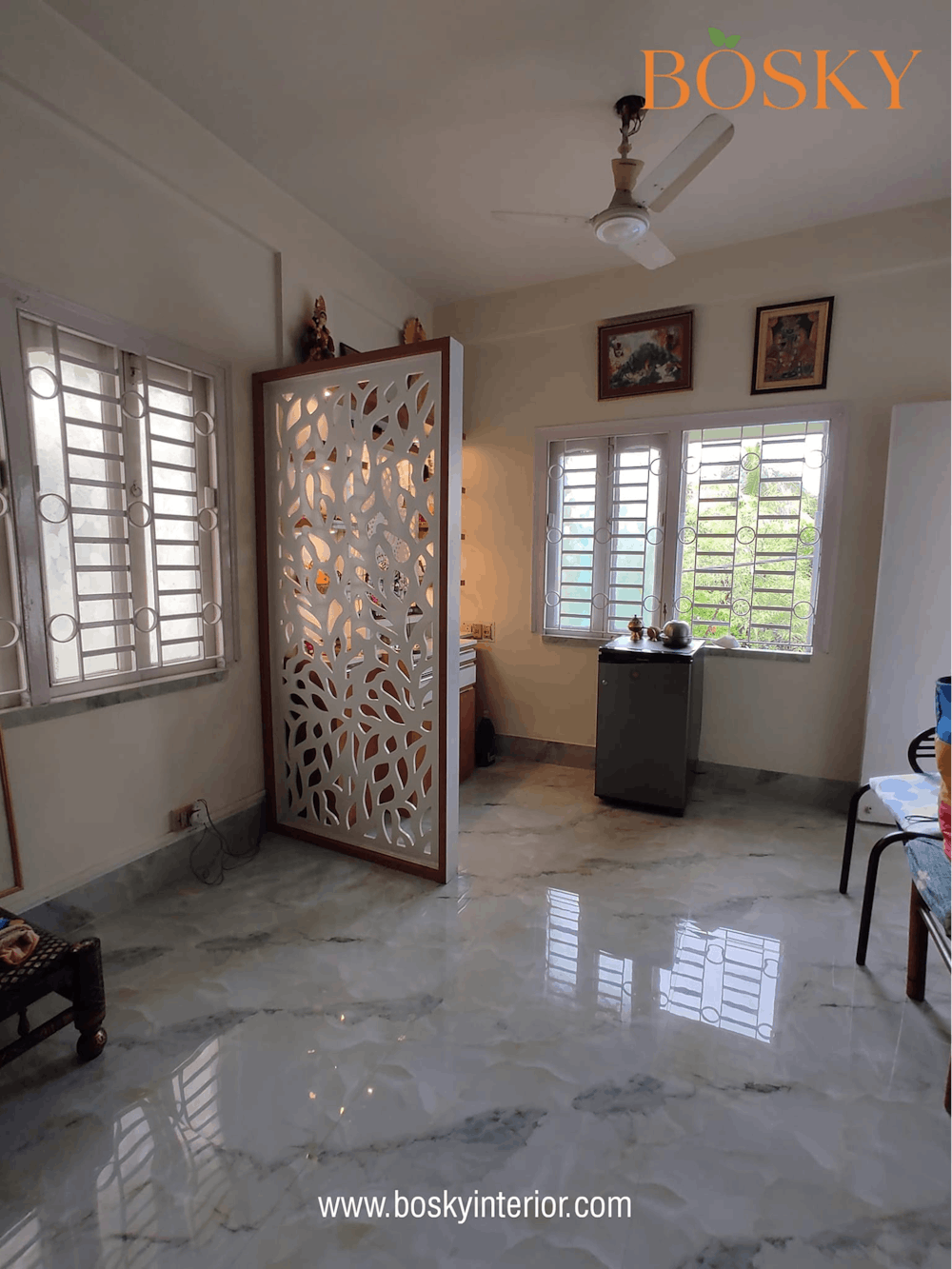 Separate Living And Dining Areas In Flat