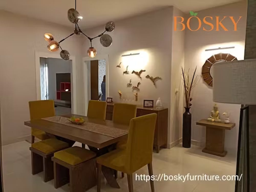 Dining Area with Space-Saving Furniture | Bosky Interior