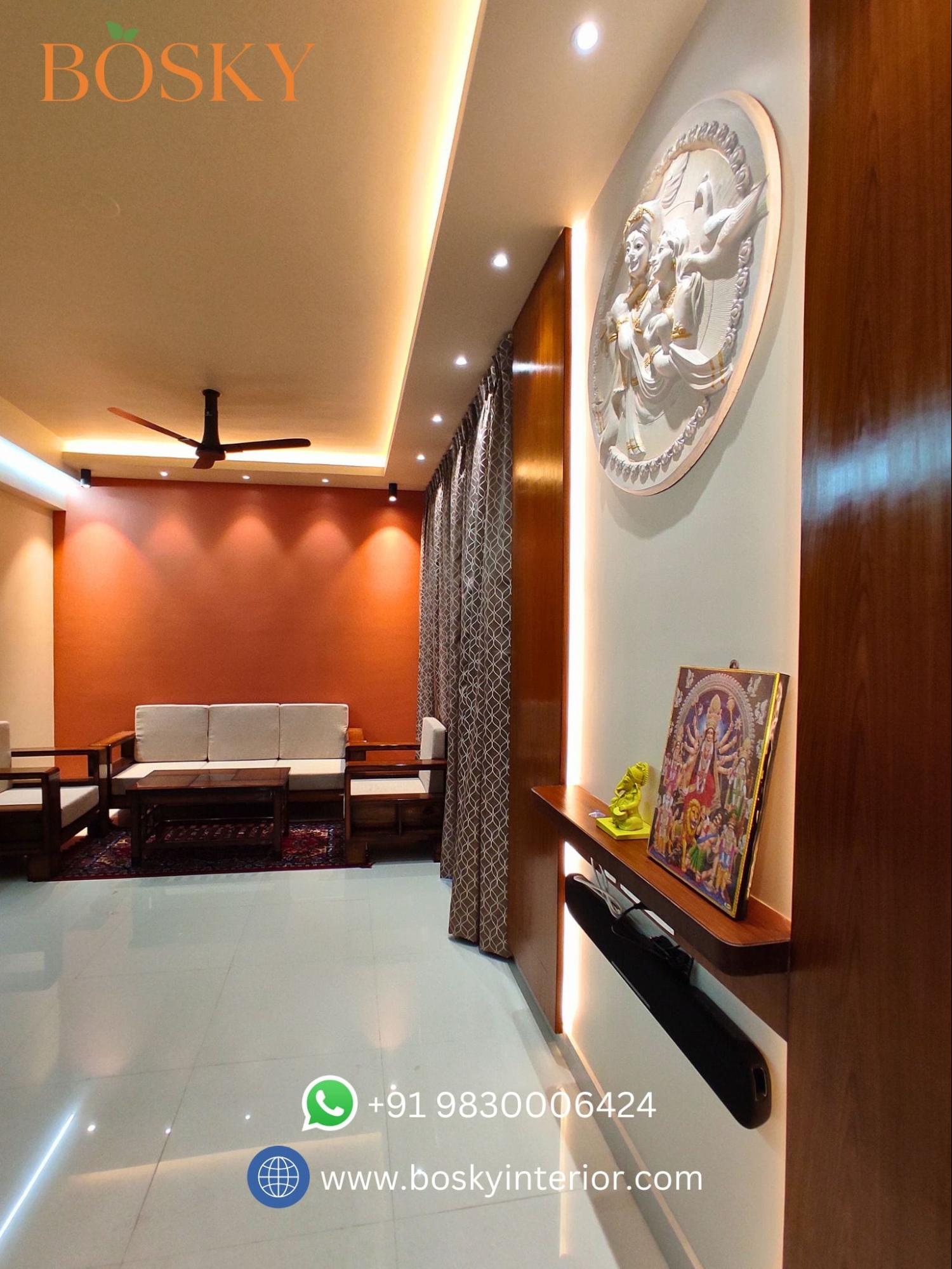 Living Room Hall Interior Design Ideas in Kolkata