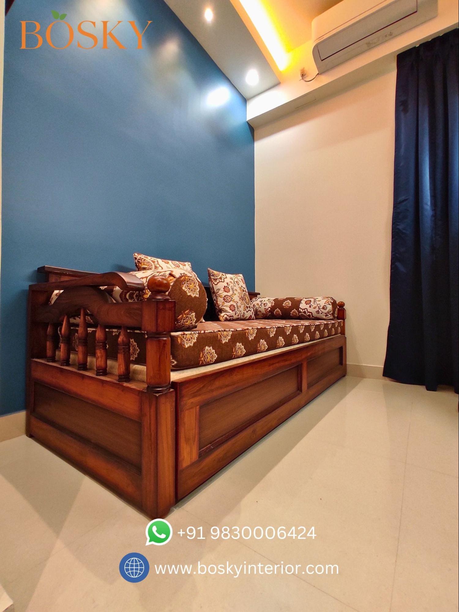 A Multipurpose Hall Space with Sofa Cum Bed