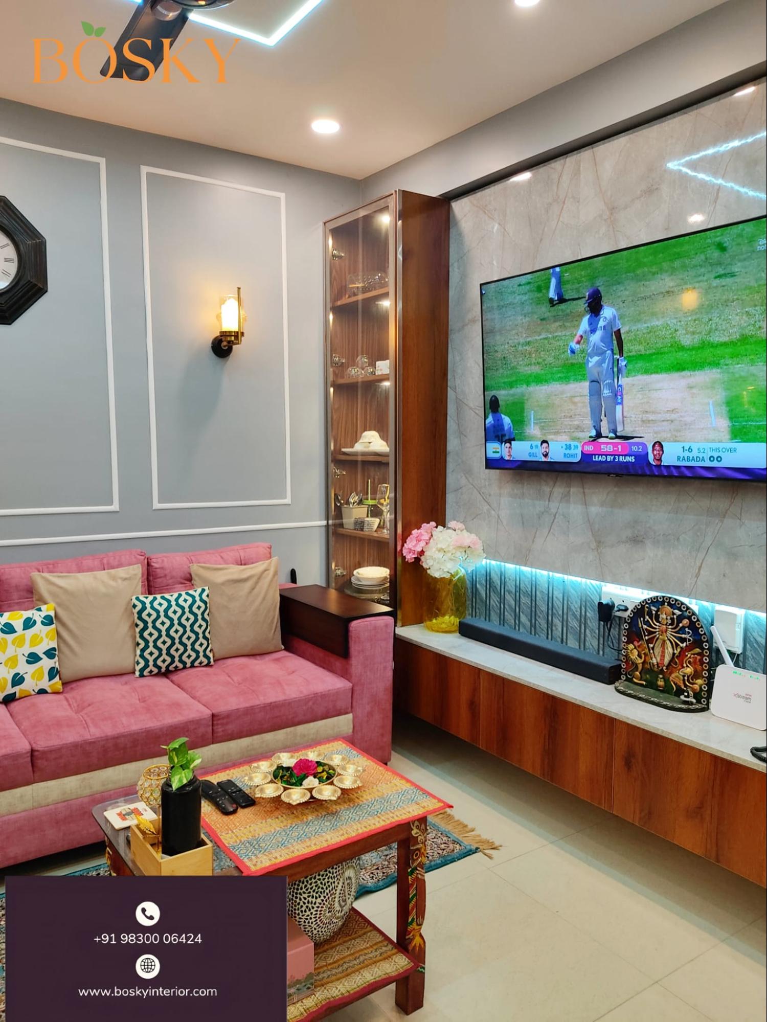Modern, Cozy Hall Interior Design Ideas in Kolkata