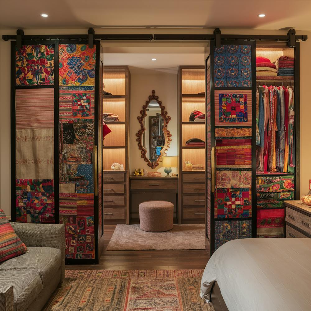 The Kantha-Inspired Haven walk in wardrobe