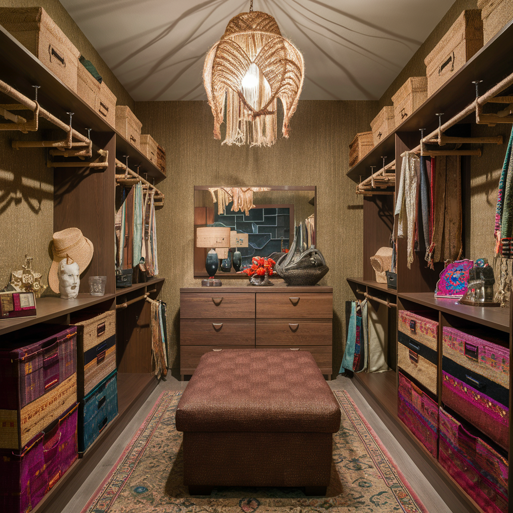 The Jute Jewel Box walk in wardrobe